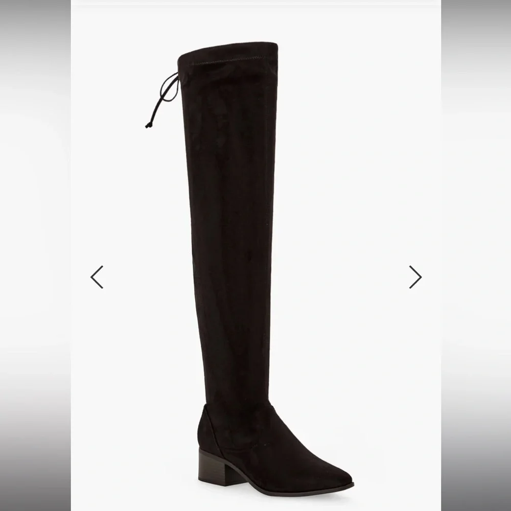 SHOE DAZZLE HANNAH OVER THE KNEE BOOT - BLACK SIZE 10 (NEW WITH TAGS)